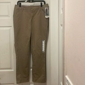 NWT LEE size 10P PERFECT WOMEN'S MIDRISE FIT STRAIGHT LEG BEIGE PANTS